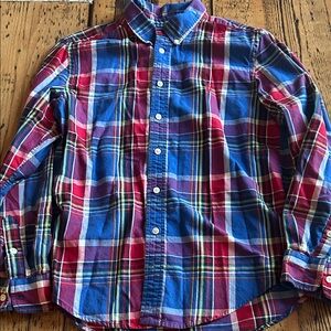 Polo by Ralph Lauren Multicolor Plaid Shirt size L 14/16